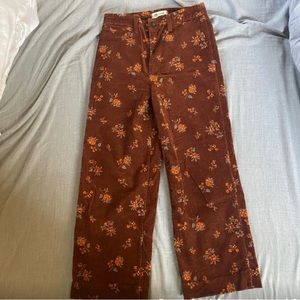 Slim Emmett Wide-Leg Crop Pants: Corduroy Edition